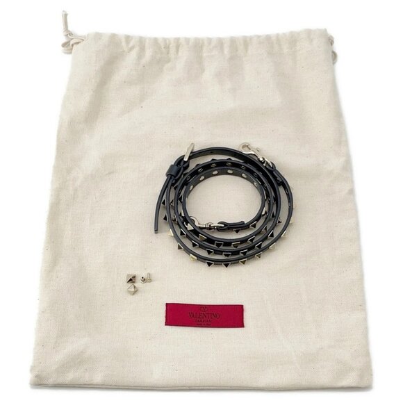 Valentino Garavani RockStudded Shoulder Bag Leather Black - Picture 4 of 16